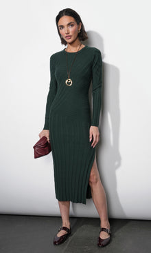 Mayla Paneled Rib Sweater Dress