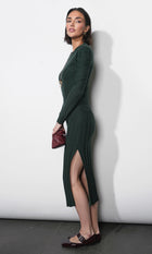 Mayla Paneled Rib Sweater Dress