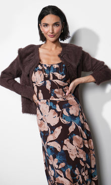 Everett Fuzzy Oversized Collar Cardigan