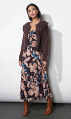 Everett Fuzzy Oversized Collar Cardigan