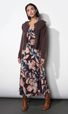 Everett Fuzzy Oversized Collar Cardigan