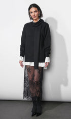 Kit Soft Crew Neck Sweater W/ Removable Scarf