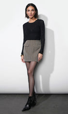 Freya Sheer Textured Mesh Long Sleeve Top