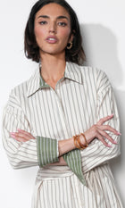 Cosette Open Back Shirt Dress