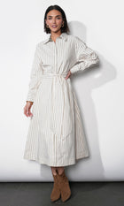 Cosette Open Back Shirt Dress