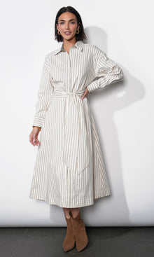 Cosette Open Back Shirt Dress
