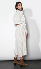 Cosette Open Back Shirt Dress