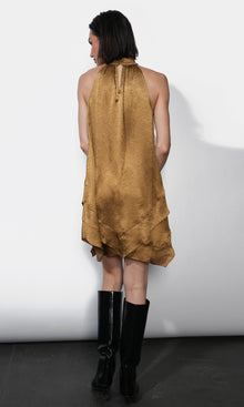 Quinn Tiered Asymmetric Hem Mini Dress