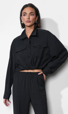 Ina Button Up Cropped Shirt