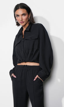 Ina Button Up Cropped Shirt