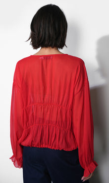 Lainey Flowy Button Front Blouse