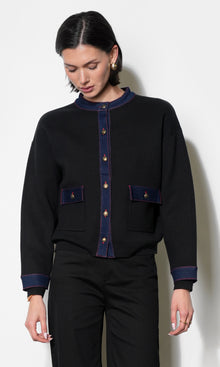 Lila Denim Detail Jacket