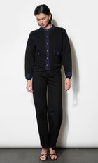 Lila Denim Detail Jacket