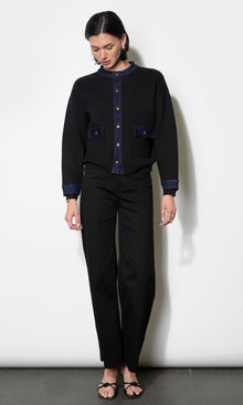 Lila Denim Detail Jacket