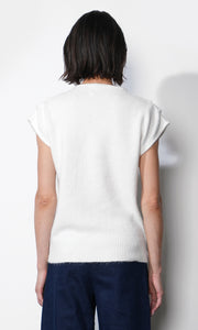 Arieta Sleeveless Funnel Knit Top