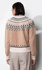 Karine Fair Isle Balloon Sleeve Sweater