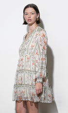 Alexis Deep V Tiered Pullover Dress