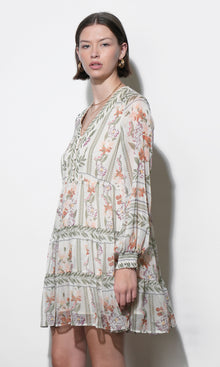 Alexis Deep V Tiered Pullover Dress