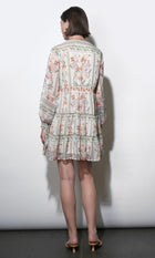 Alexis Deep V Tiered Pullover Dress