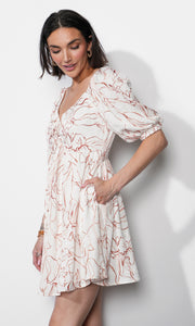 Liz Puff Sleeve Mini Dress