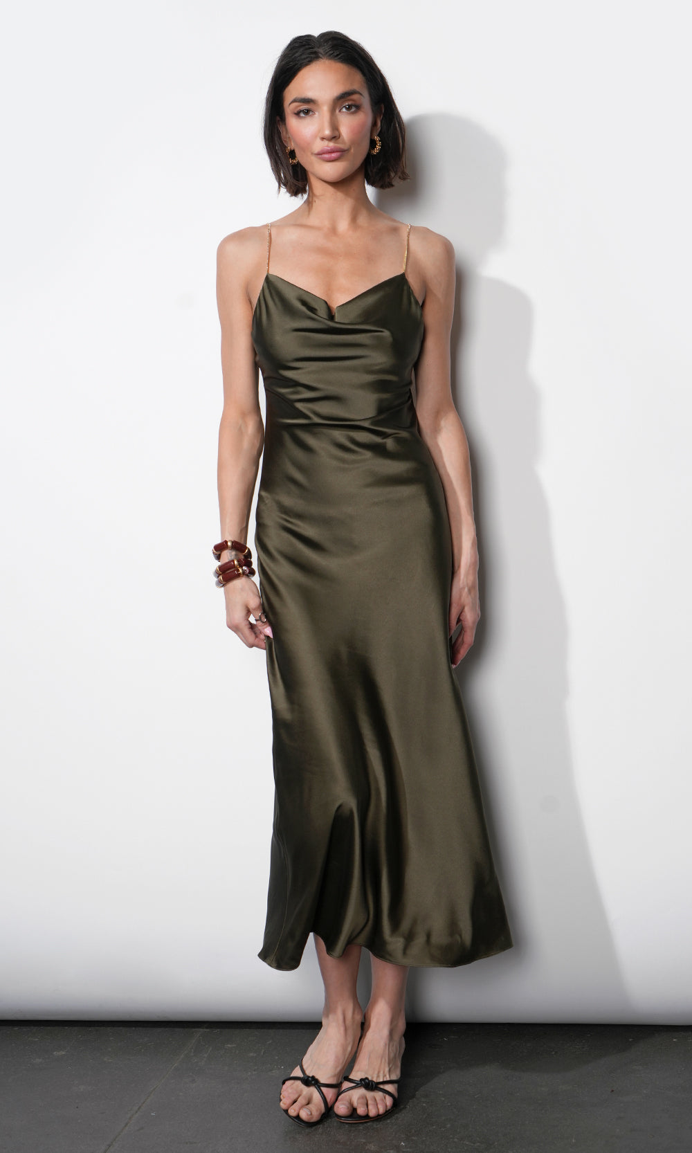 Leah Jewel Strap Slip Dress | Greylin