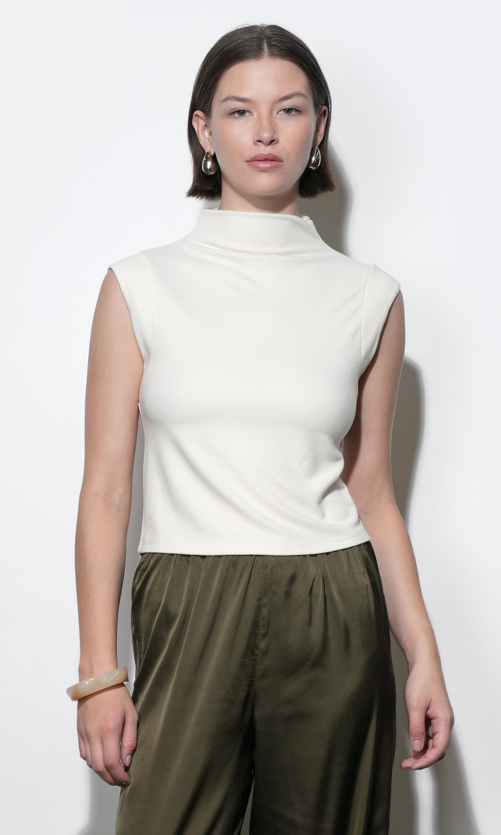 Paloma Funnel Neck Knit Top