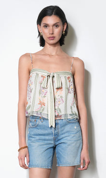 Taylor Tie Front Sleeveless Top