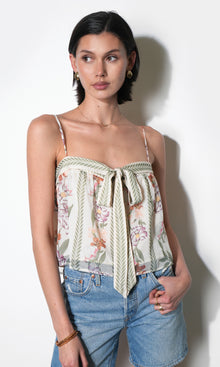 Taylor Tie Front Sleeveless Top