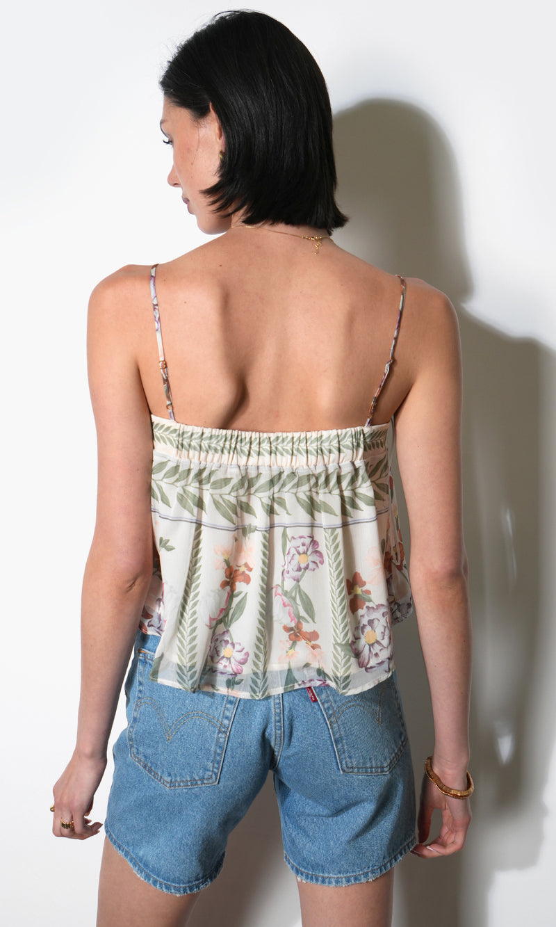 Taylor Tie Front Sleeveless Top