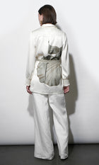 Jordan Belted Tunic w/ Smocked Sleeve