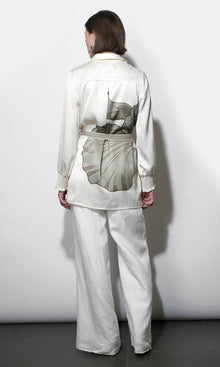 Jordan Belted Tunic w/ Smocked Sleeve