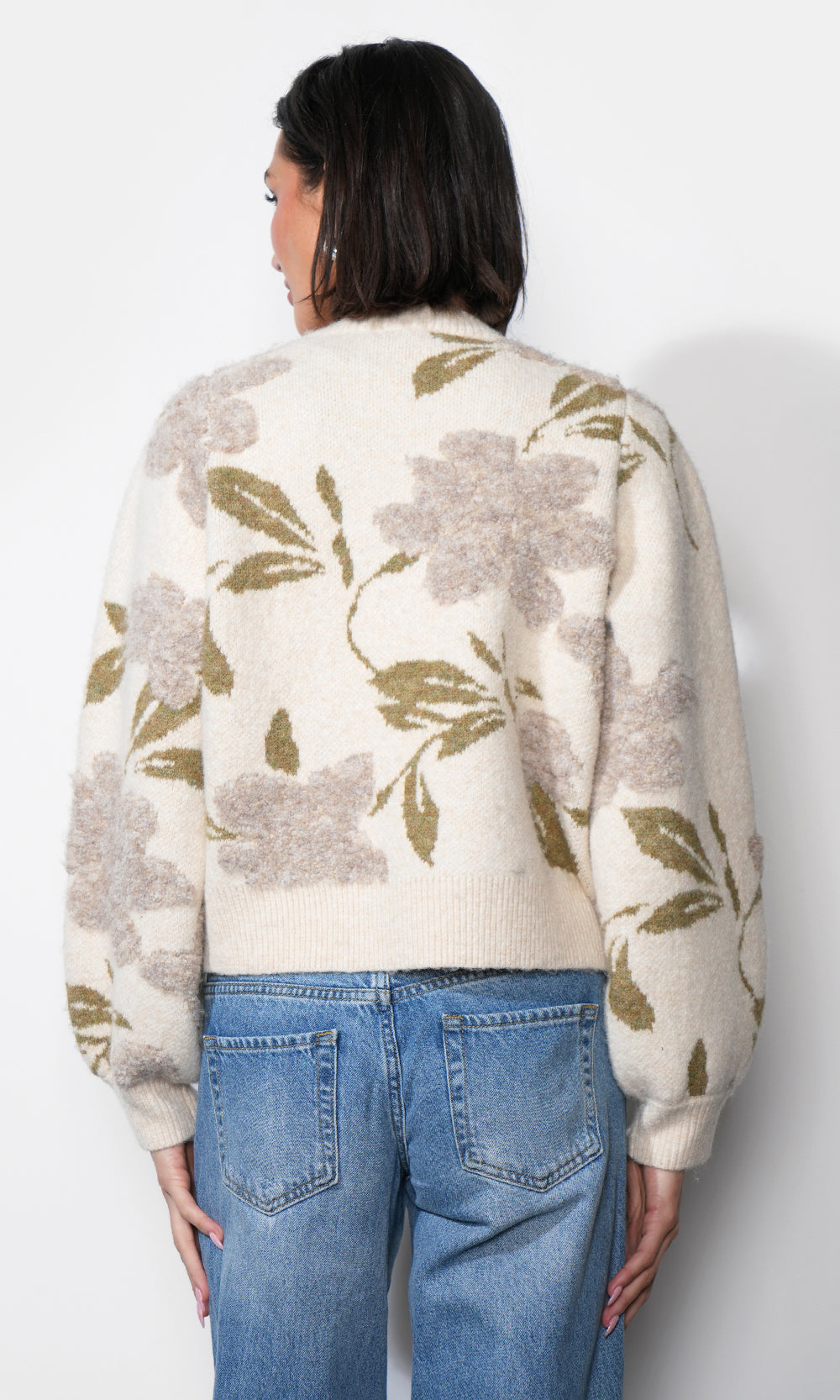 Skylar Cozy Floral Cardigan