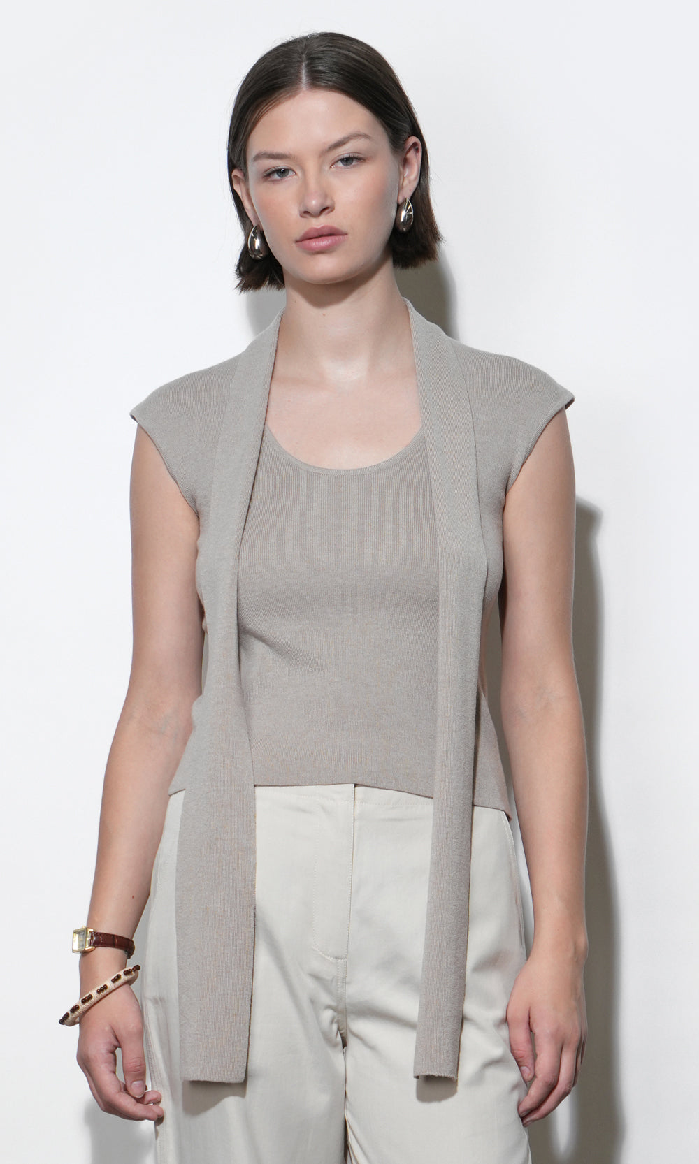 Hannah Scarf Knit Top