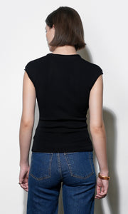 Natalie Deep V-neck Knit Top