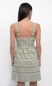 Elia Stripe Cotton Mini Dress