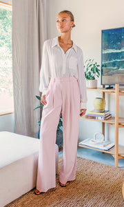 Alexi Wide Leg Pleated Trousers