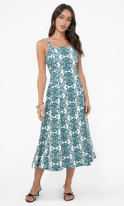 Hilary Linen Midi Dress