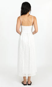 Portia Cotton Eyelet Midi Dress