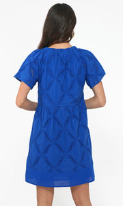 Fawn Embroidered Popover Dress