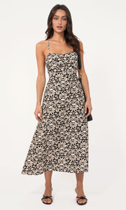 Cherinne Strappy Back Halter Midi Dress