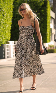 Cherinne Strappy Back Halter Midi Dress