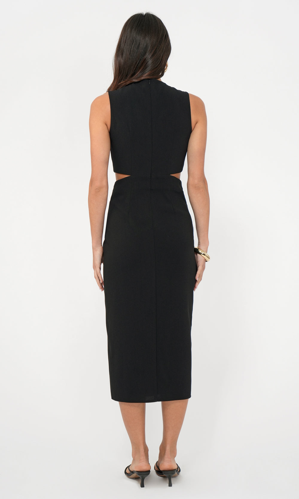 Ednis Side Cut Out Midi Dress | Greylin Collection Ednis Side Cut Out Midi Dress | Greylin Collection