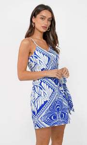 Bea Side Tie Wrap Mini Dress