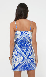 Bea Side Tie Wrap Mini Dress