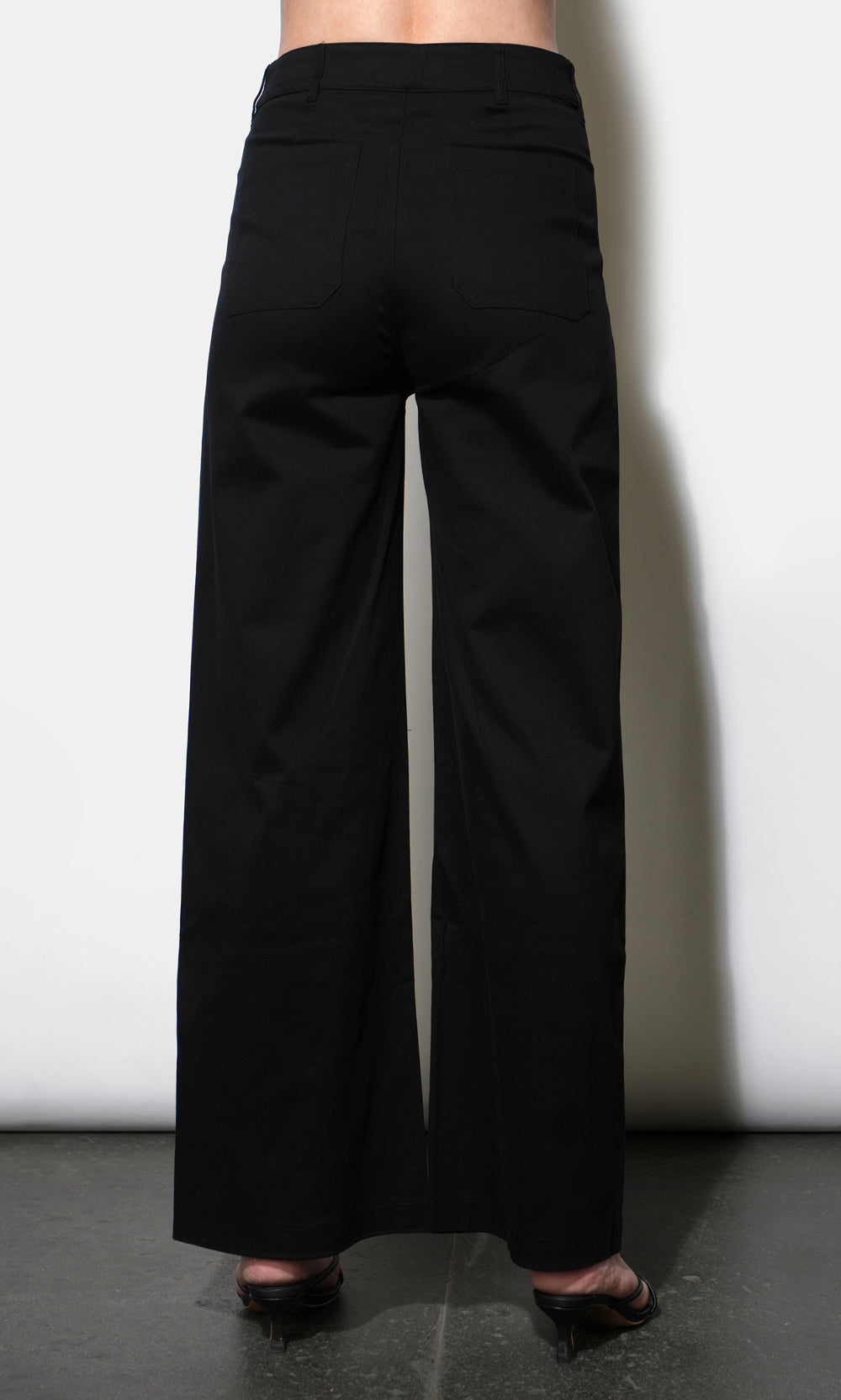 Jennsen Cotton Canvas Wide Leg Pants