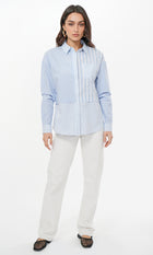 Daria Mix Stripe Oversized Shirt