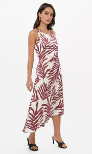 Tessie Side Tucked Midi Slip Dress
