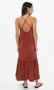 Kai Textured Cross Back Midi Dress
