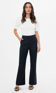 Charlie Mixed Media Knit Poplin Top - Burlington