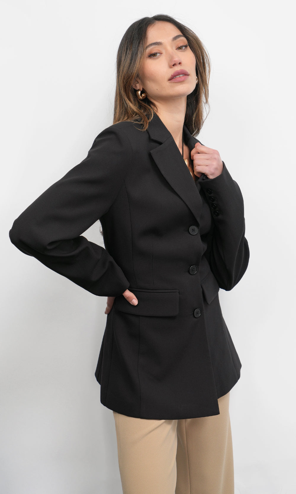 Yellis Pinched Waist Blazer | Greylin Collection